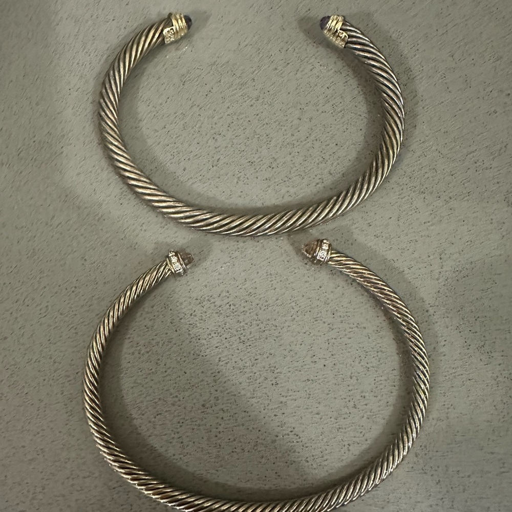 David Yurman bracelets.